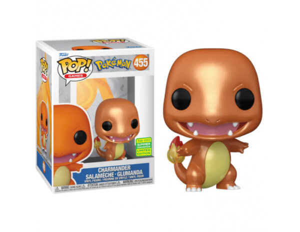 Pokémon – Charmander Metallic SDCC 2022 Summer Convention Exclusive Pop! Vinyl Figure #455