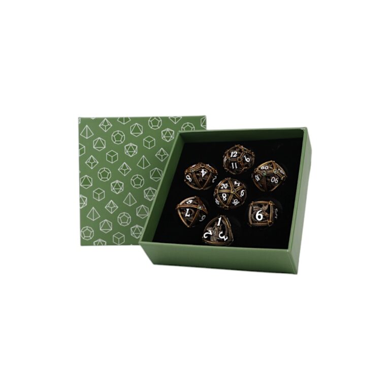 LPG Dice Hoard Guardian Dice Set Ancient Bronze/Green - Image 1