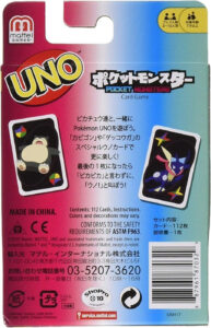 UNO GNH17 Pokemon Special Rule Card with Snorlax & Geckoga - Image 3