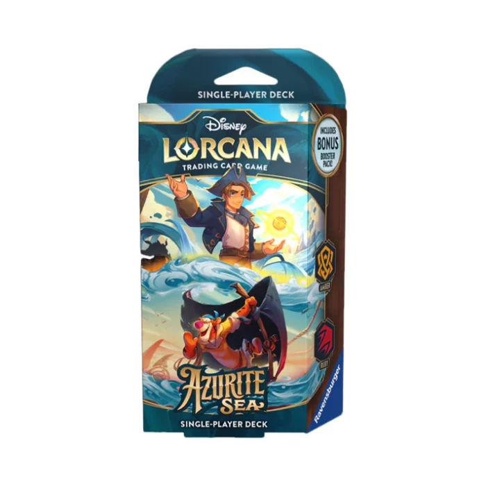 Disney Lorcana Azurite Sea Starter Deck – Emerald & Sapphire - Image 1