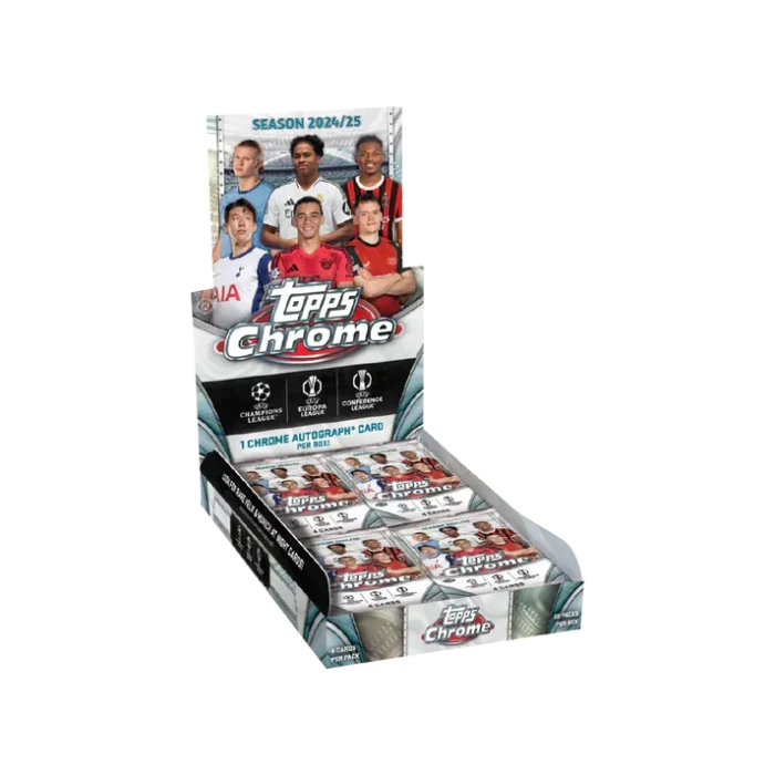 Topps Chrome UEFA Club Competitions UCC 2024-25 Hobby Box - Image 1