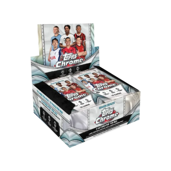 Topps Chrome UEFA Club Competitions UCC 2024-25 Jumbo Box