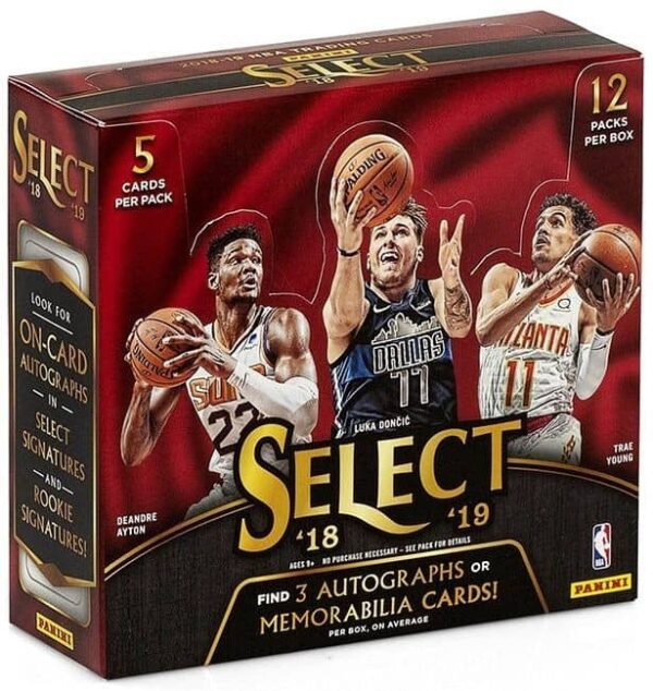 2018/19 Panini Select Basketball Hobby Box NBA