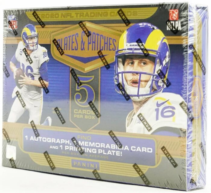 2020 Panini Plates & Patches Football Hobby Box NFL - Image 1