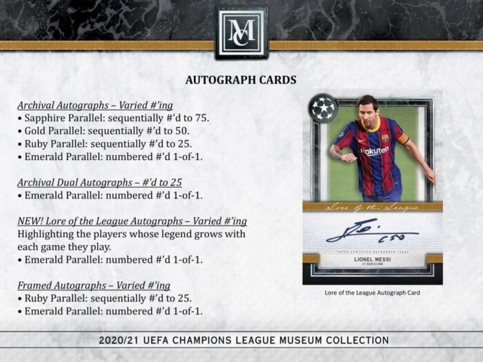 2020/21 Topps UEFA Champions League Museum Collection Soccer Hobby Box - Image 5