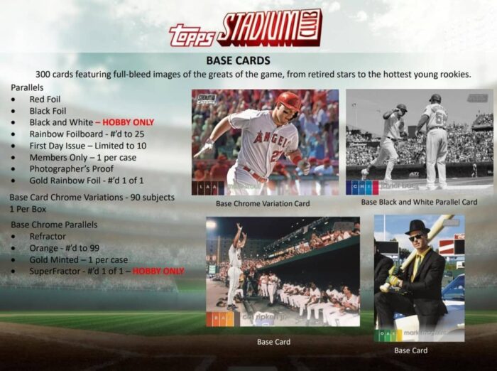 2020 Topps Stadium Club Baseball Hobby Box MLB - Image 4