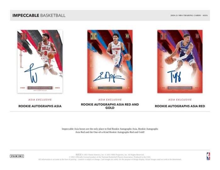 2020/21 Panini Impeccable Basketball Asia Box NBA - Image 4