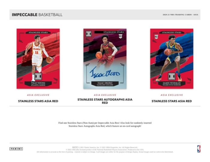 2020/21 Panini Impeccable Basketball Asia Box NBA - Image 3
