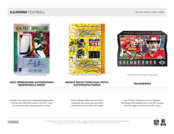 2021 Panini Illusions Football Hobby Box NFL - Image 3
