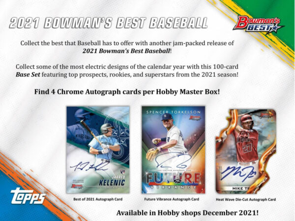 2021 Bowman's Best Baseball Hobby Box MLB - Image 6