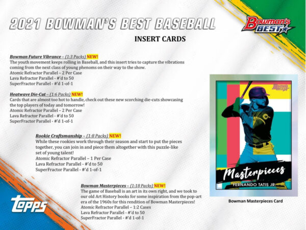 2021 Bowman's Best Baseball Hobby Box MLB - Image 4