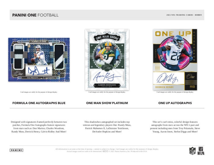2021 Panini One Football Hobby Box NFL - Image 4