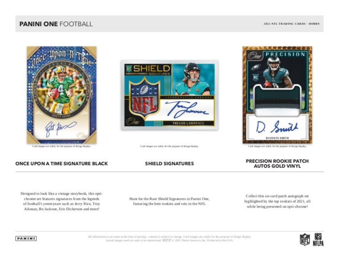 2021 Panini One Football Hobby Box NFL - Image 3