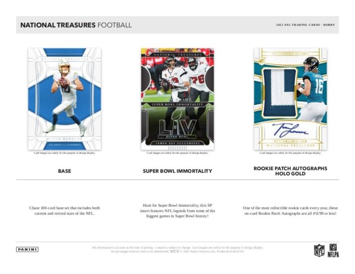 2021 Panini National Treasures Football Hobby Box NFL - Image 6
