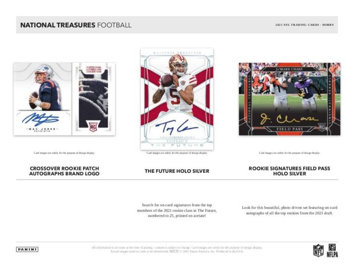 2021 Panini National Treasures Football Hobby Box NFL - Image 5