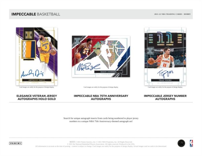 2021/22 Panini Impeccable Basketball Hobby Box NBA - Image 4