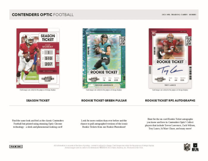 2021 Panini Contenders Optic NFL Football Hobby Box - Image 6