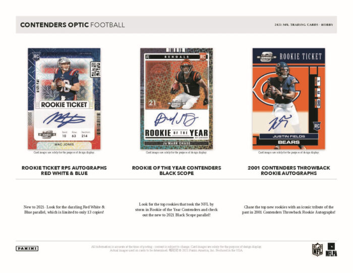 2021 Panini Contenders Optic NFL Football Hobby Box - Image 5