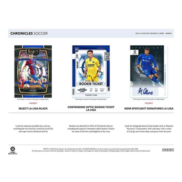 2021/22 Panini Chronicles Soccer Hobby Box - Image 4
