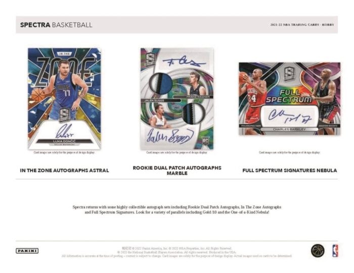2021/22 Panini Spectra Basketball NBA Hobby Box - Image 5