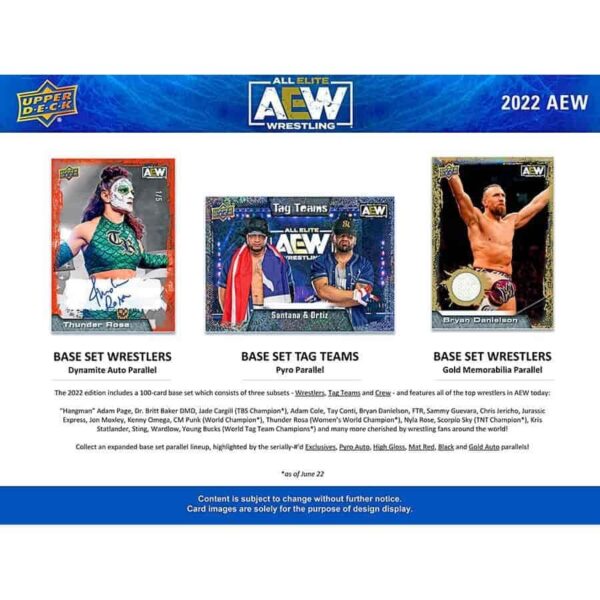 2022 Upper Deck All Elite Wrestling AEW Hobby Box - Image 4