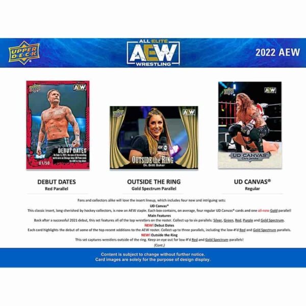2022 Upper Deck All Elite Wrestling AEW Hobby Box - Image 3