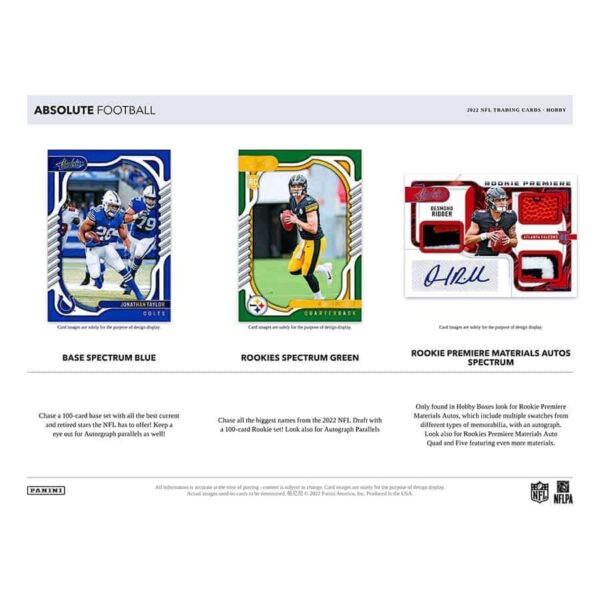 2022 Panini Absolute NFL Football Hobby Box - Image 4