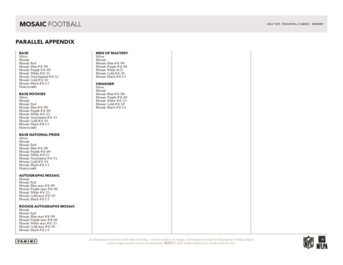 2022 Panini Mosaic Football NFL Hobby Box - Image 2