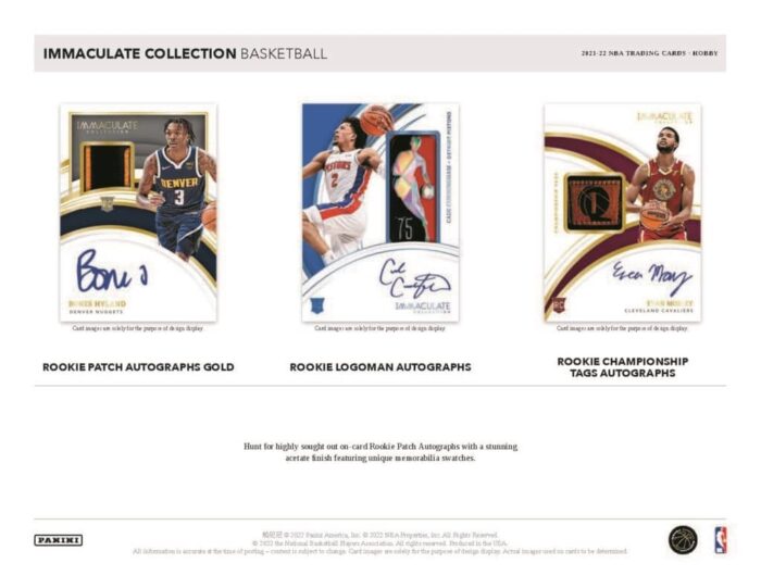 2021/22 Panini Immaculate Basketball NBA Hobby Box - Image 6