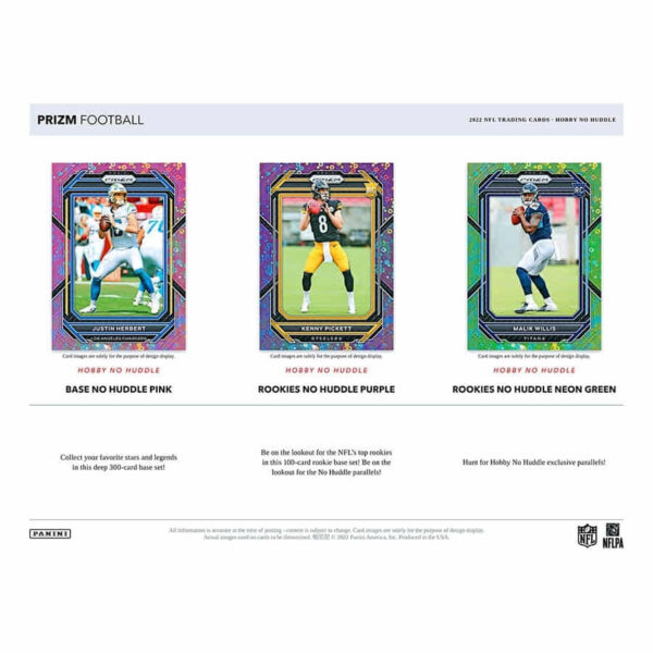 2022 Panini Prizm Football NFL No Huddle Box - Image 5