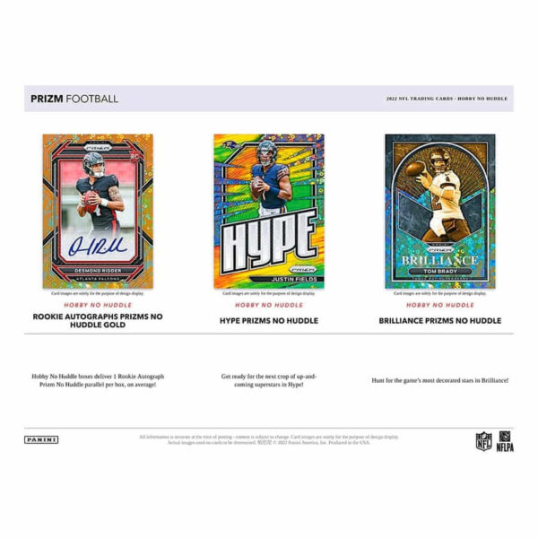 2022 Panini Prizm Football NFL No Huddle Box - Image 4