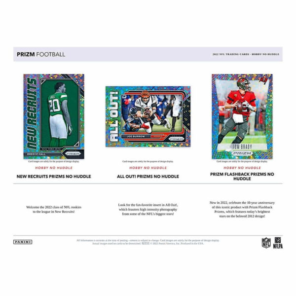 2022 Panini Prizm Football NFL No Huddle Box - Image 3