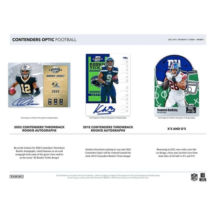 2022 Panini Contenders Optic Football NFL Hobby Box - Image 4
