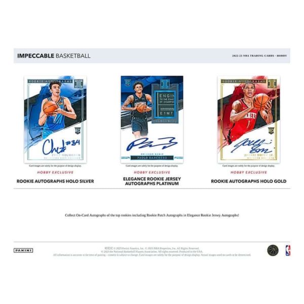 2022/23 Panini Impeccable Basketball NBA Hobby Box - Image 5