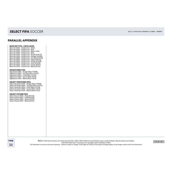 2022/23 Panini Select FIFA Soccer Hobby Box - Image 5