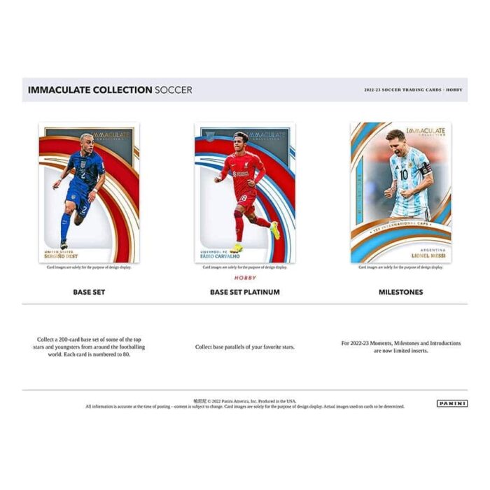 2022/23 Panini Immaculate Soccer Hobby Box - Image 5