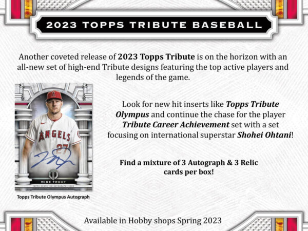 2023 Topps Tribute Baseball Hobby Box - Image 6