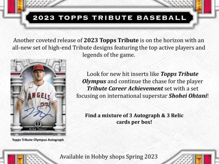 2023 Topps Tribute Baseball Hobby Box - Image 6