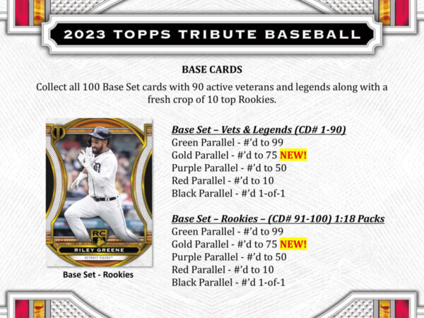 2023 Topps Tribute Baseball Hobby Box - Image 5