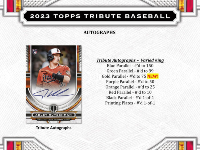 2023 Topps Tribute Baseball Hobby Box - Image 4