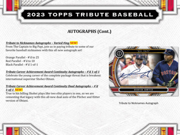 2023 Topps Tribute Baseball Hobby Box - Image 3