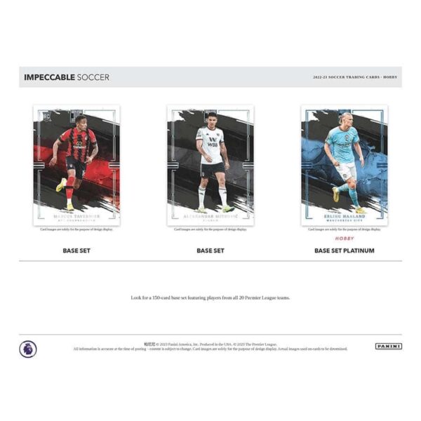 2022/23 Panini Impeccable Premier League Soccer EPL Hobby Box - Image 5