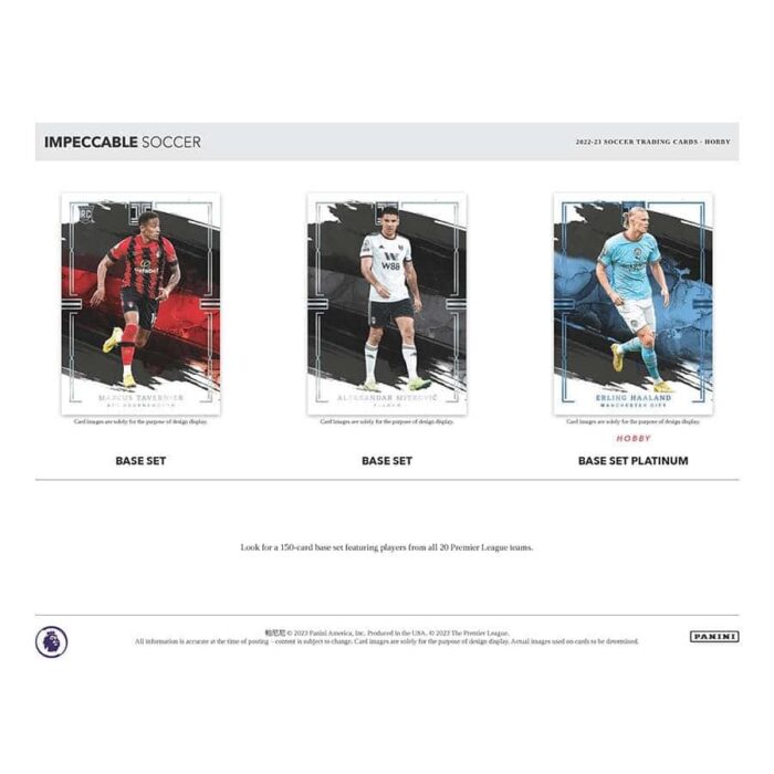 2022/23 Panini Impeccable Premier League Soccer EPL Hobby Box - Image 5
