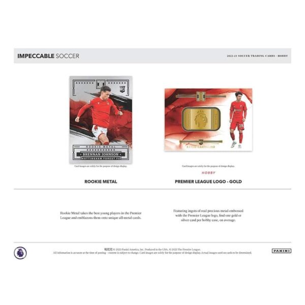 2022/23 Panini Impeccable Premier League Soccer EPL Hobby Box - Image 4