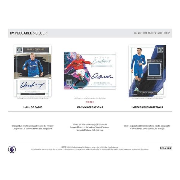 2022/23 Panini Impeccable Premier League Soccer EPL Hobby Box - Image 3