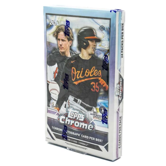 2023 Topps Chrome Baseball MLB Hobby Box - Image 1