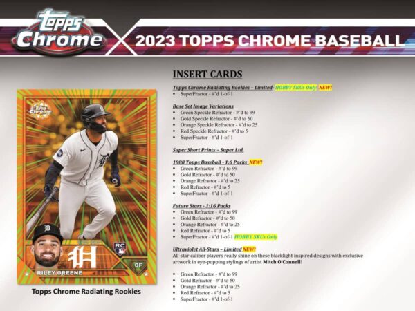 2023 Topps Chrome Baseball MLB Hobby Box - Image 5