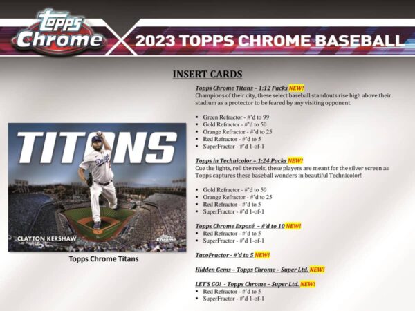 2023 Topps Chrome Baseball MLB Hobby Box - Image 4