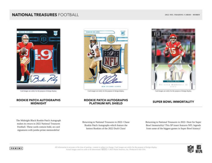 2022 Panini National Treasures Football Hobby Box NFL - Image 4