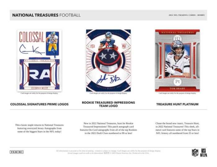 2022 Panini National Treasures Football Hobby Box NFL - Image 2